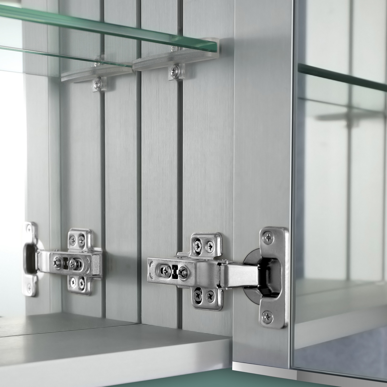 Aluminum bathroom cabinet