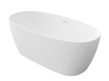 Oval Freestanding Bathtub In White Color