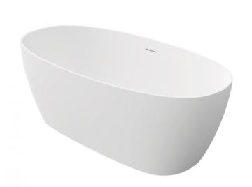 Oval Freestanding Bathtub In White Color