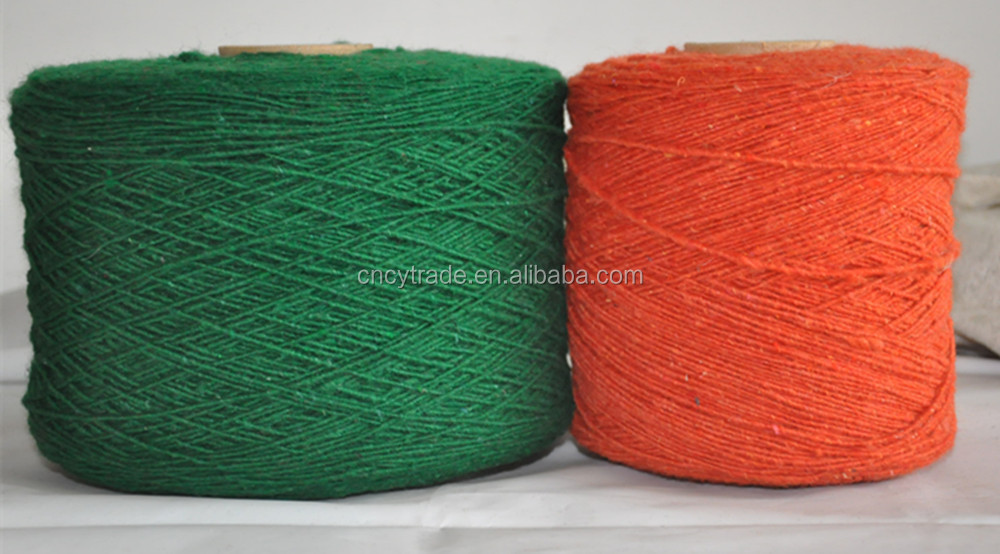 recycled acrylic and polyester blended yarn for knitting