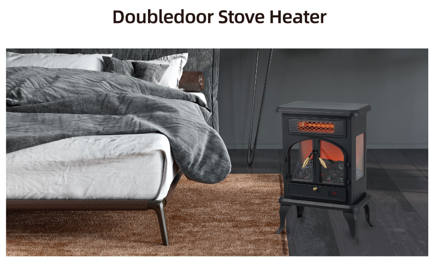 Electric Fireplace Wall Mounting 1400W E Electric Fireplace Heater Stove Flame Effect Electric Fireplace Heater