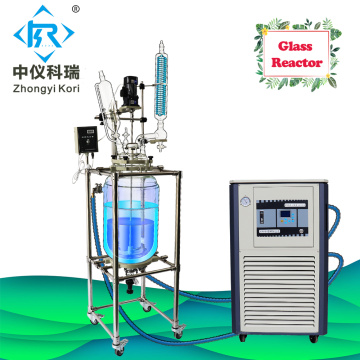 SF-100L Chemical glass reactor distillation system
