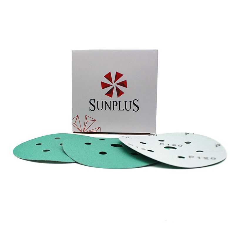 7 Hole Dustless Green Film Sanding Paper