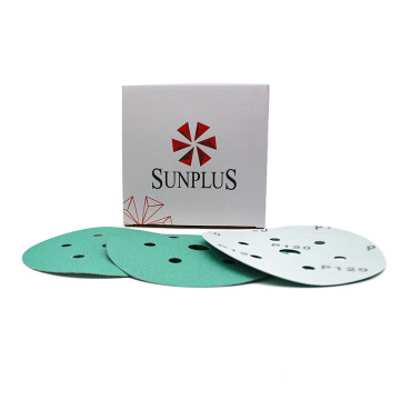 7 Hole Dustless Green Film Sanding Paper