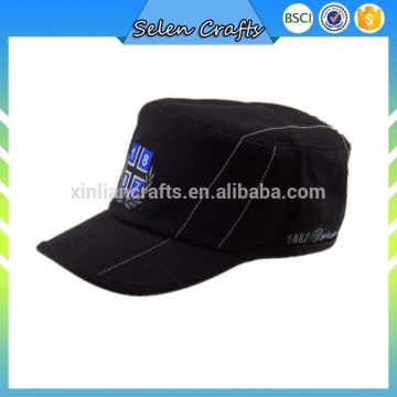 100 Cotton Canvas Woven Military Cap