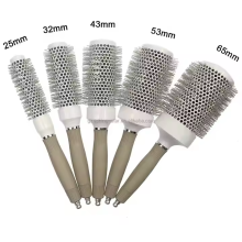 nylon bristle ceramic ion nano thermic hair brush