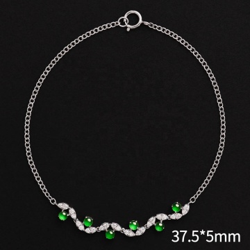 Women Natural Green Charm Jade Bangles