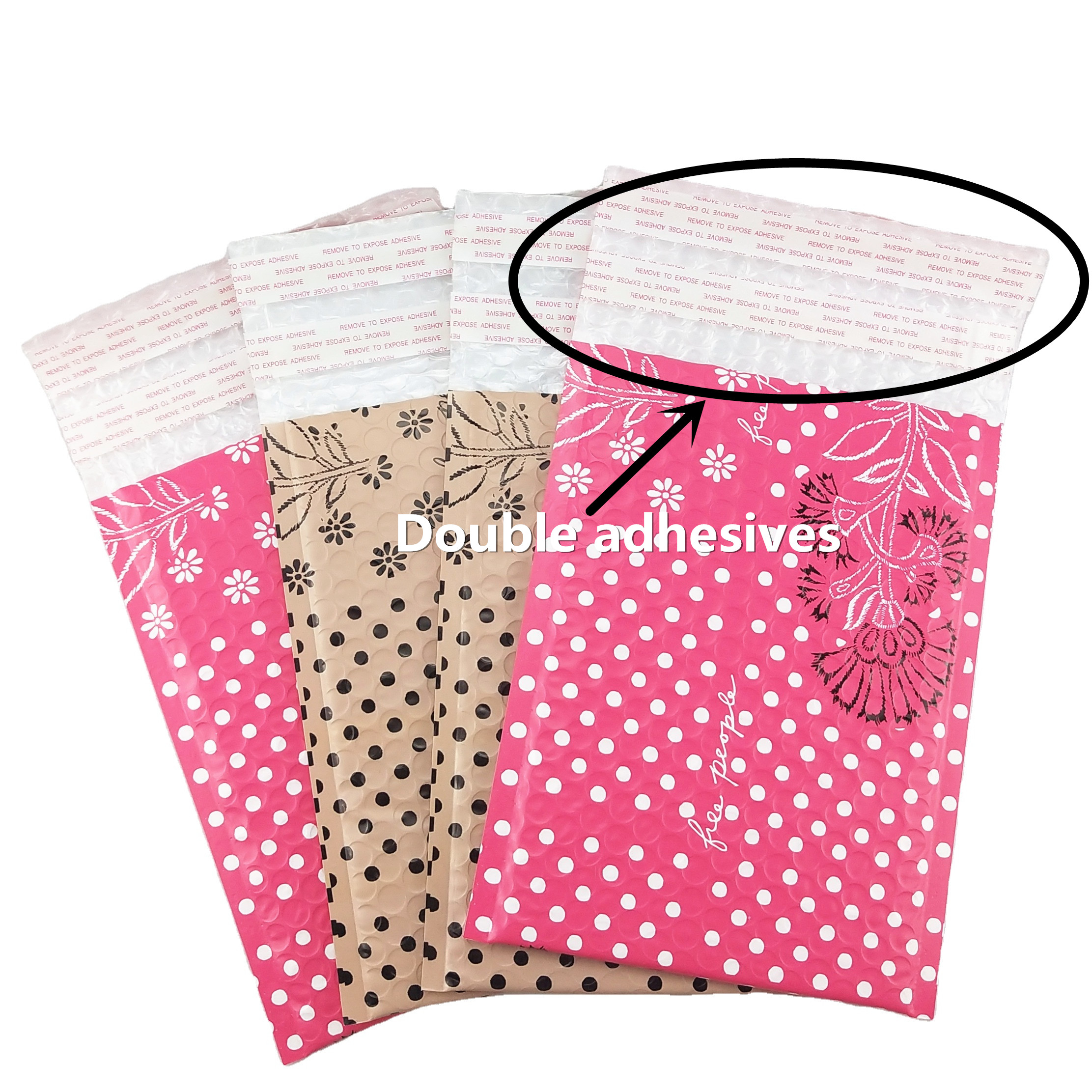 Double sealing poly bubble mailers