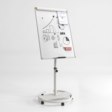 Mobile White Board Flip Chart Easel in Office