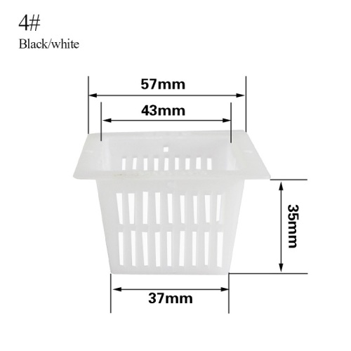 45 mm Plastikgarten Pflanze Net Pot Topfe