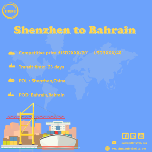 Meeresfracht von Shenzhen nach Bahrain