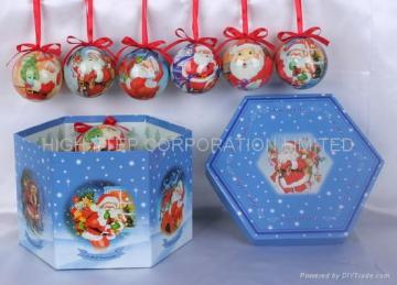 CHRISTMAS PAINTED BALL