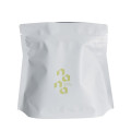 compostable white stand up coffee ziplock bags pouches