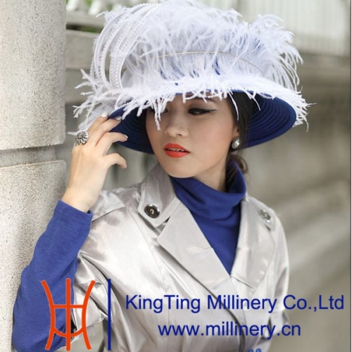 Fashion Ladies Church Hat & 100% Wool Ladies Hat & Wedding Hat