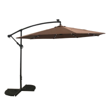 LED Light Solar Umbrella for Outdoor Patio Use