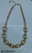 acrylic faceted beads and glass seed beads necklace,beaded necklace,long necklace,handmade necklace,hot new product for 2015