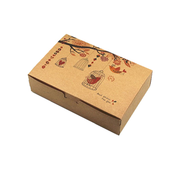 Brown Kraft Paper Handmade Candy Storage Favor Box