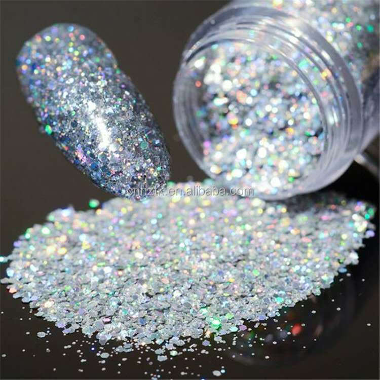 Factory price Cosmetic mixed chunky glitter pink color