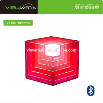 2017 car system speaker Led Cubic Rainbow Speaker