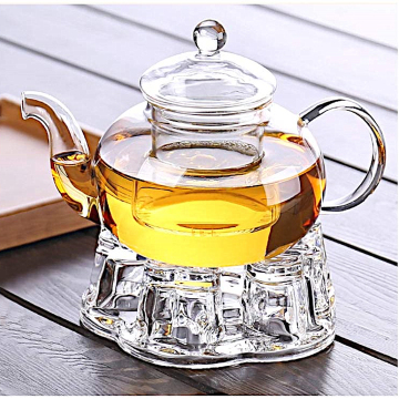 Durable Borosilicate Glass Tea Warmer - High Heat Resistant Teapot Warmer