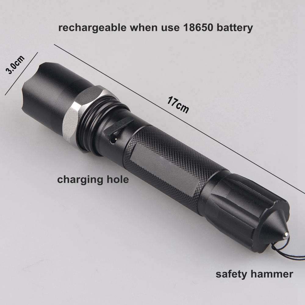 2 in 1 dual led light source outdoor camping scorpion hunting torch zoomable white uv 395nm ultraviolet flashlight