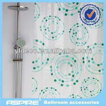 peva material green circle peva curtain