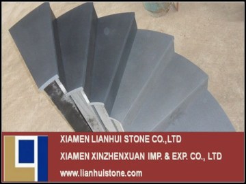 Basalt stair natural stone black basalt black stones for landscaping
