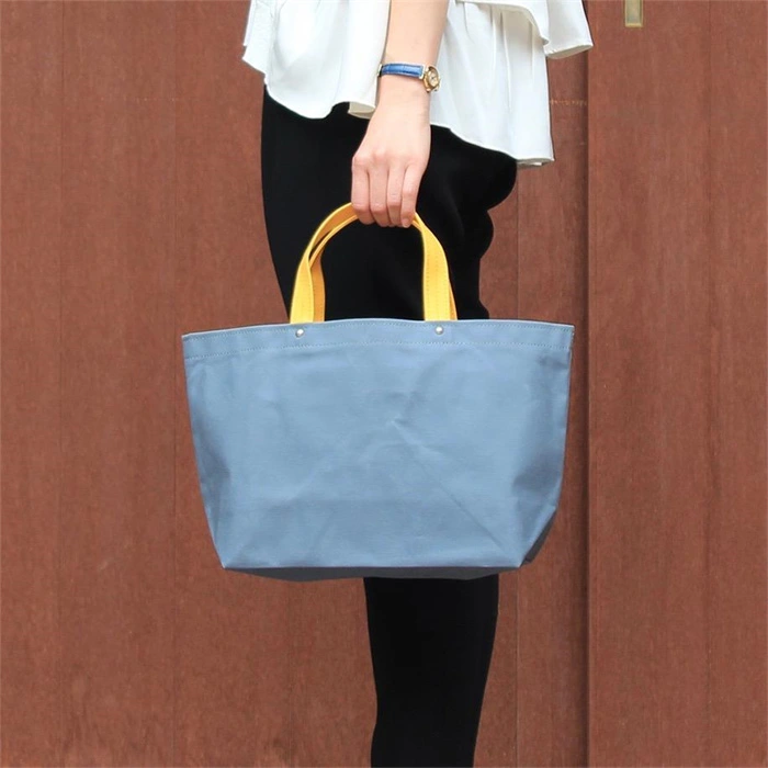 Bag Women Blue OEM Customized Designer Handbag Tote Logo Color Material Shopping Bags with Zipper Logos