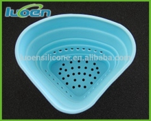 OEM silicone rubber kitchen sink wash filters with triangle corner spam