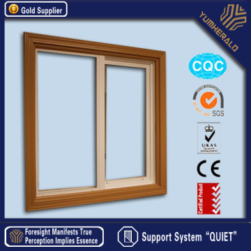 Aluminum And Wood Sliding Window