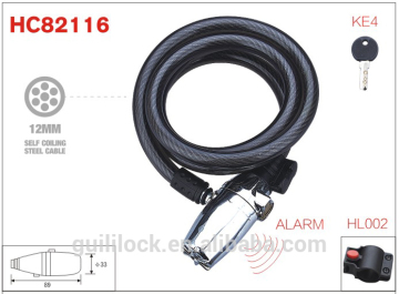 bicycle alarm cable lock HC82116