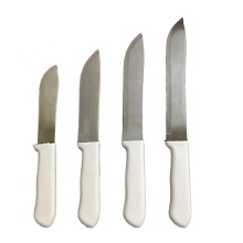 Affordable White Handle Stainless Steel Kitchen Butcher Knife Set