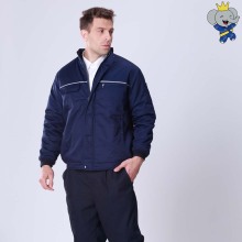 Durable Dark Blue Cotton Top for Industrial Wear