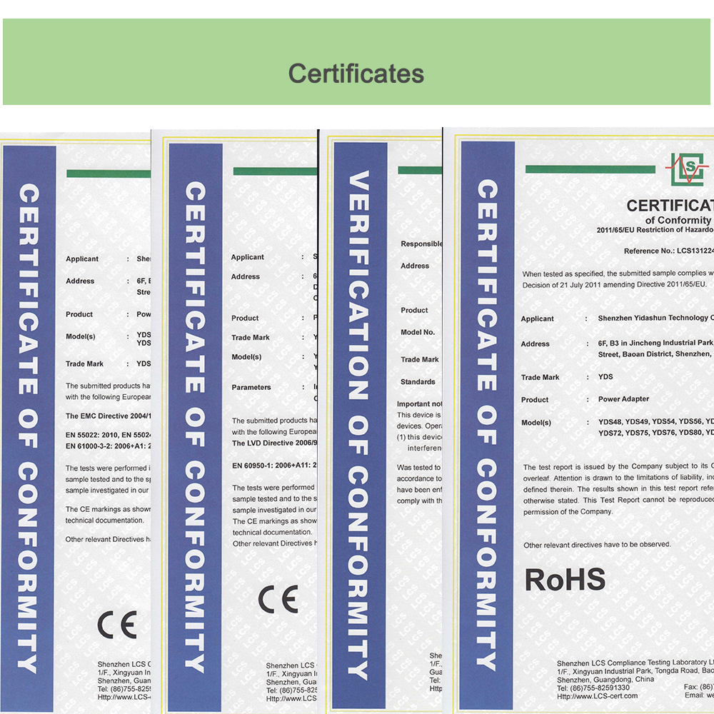 certificates