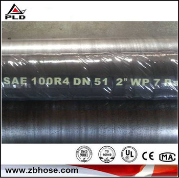 2014 new product flexible sae100r9 hydraulic canvas rubber hose