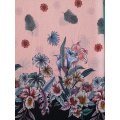 Border Flower Polyester Bubble Chiffon Printing Fabric