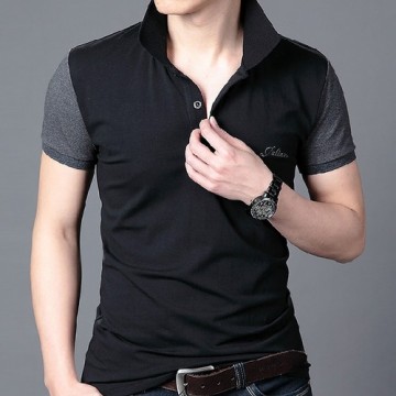 Customer Logo Cotton Men's Polo T Shirts