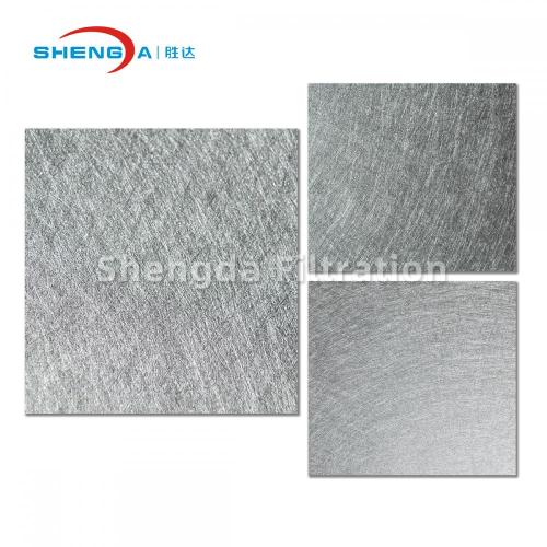 Serat serat logam nonwoven yang disinter sintered filter serat nilon