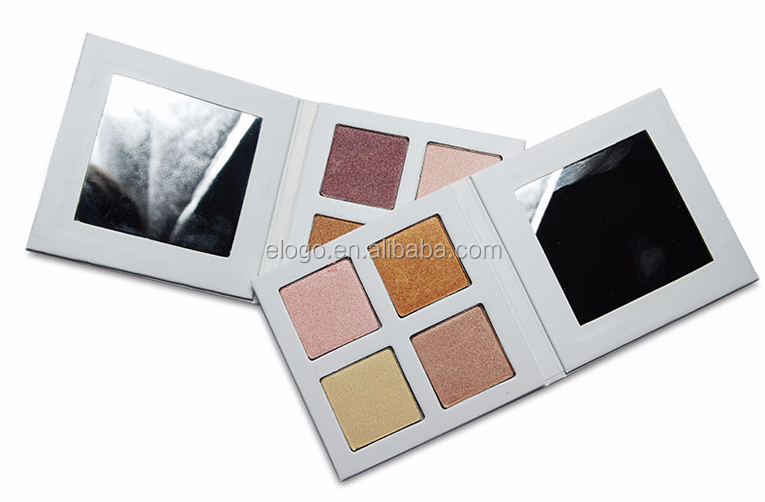 4 color Highlighter OEM ODM wholesale Private label makeup highlighter Palette your own brand