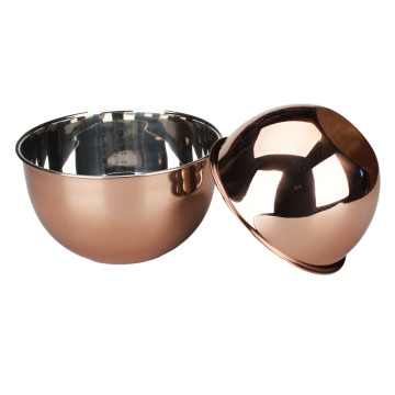 Copper stainless steel mixing bowl