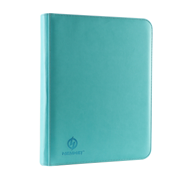 Leather binder zipper board Game loose-leaf card book