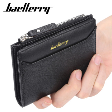 Baellerry DR023 Men's Leather Wallet: A Stylish Money Clip, Card Holder, and Coin Purse