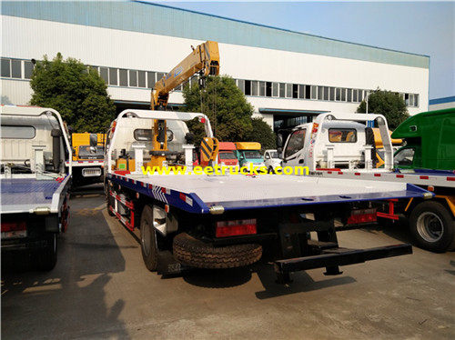 Dongfeng 6 ton tow malori na crane