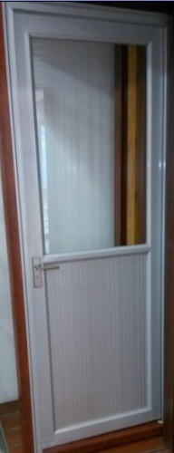 Aluminium Casement Door (half glass & aluminium)