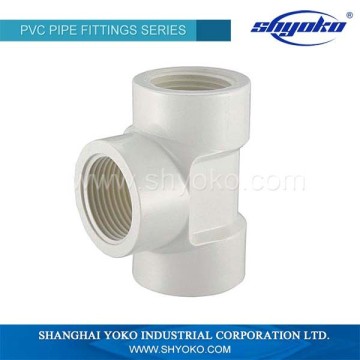 PVC BS Standard Threaded Fittings Female Threaded Tee