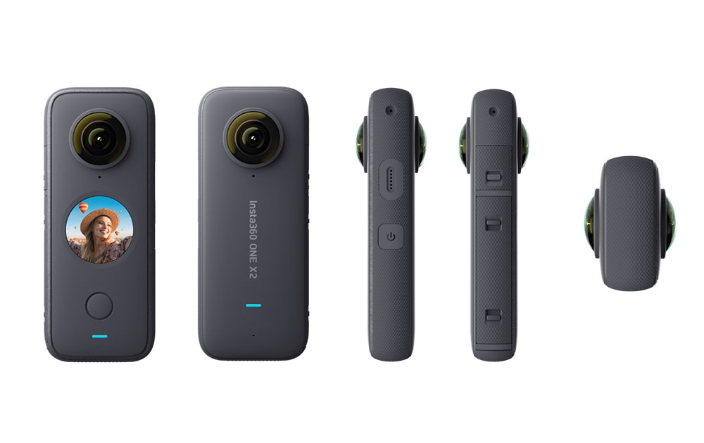 Insta360 ONE X2 Action Camera 5.7K 360-degree capture Waterproof To 10M FlowState Stabilization Steady Cam Mode sport camera