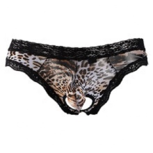 Leopard Print breathable men's triangle underwear wholesale