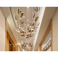 Candelera de cristal moderna personalizada para Hotel Villa Mall