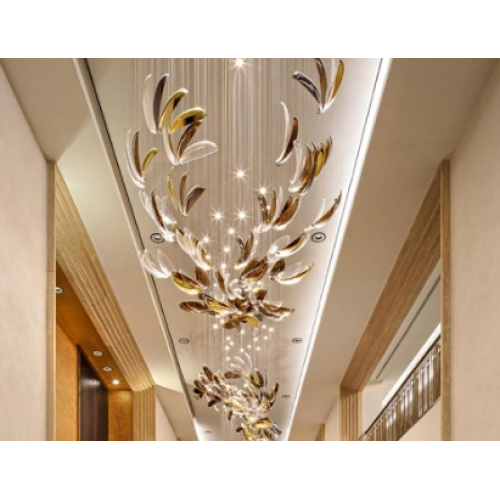 Custom Modern Crystal Chandelier For Hotel Villa Mall