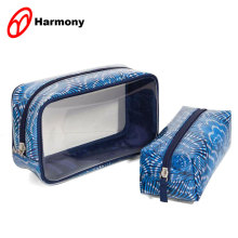 2pcs set portable cosmetic train makeup beauty case